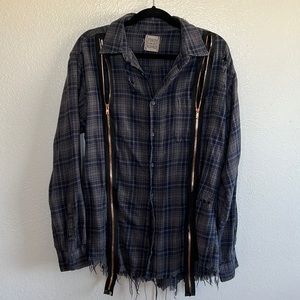 LF zip flannel